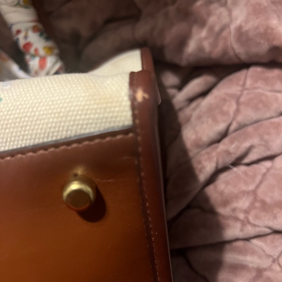 Coach Field Tote Floral w/ Matching Coach Floral Purse, Coach Scarf, & Charm - Picture 4 of 16